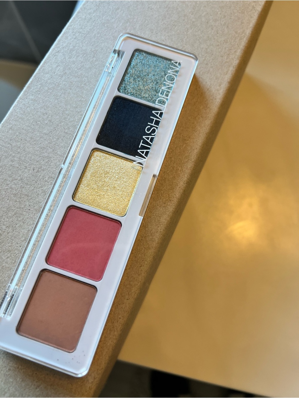 Natasha Denona Jubilee Mini Eyeshadow Palette — Pink, Gold, Green, Black